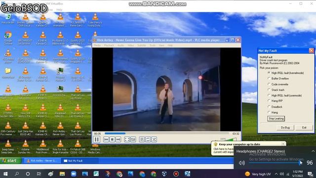 Rickroll has BSOD VM (Windows XP) смотреть онлайн