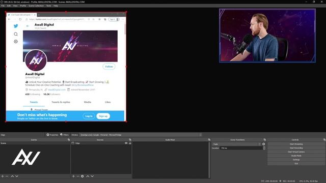 OBS Studio: How to Add Microsoft Edge // Web Browser -- Window Capture (OBS Studio Tutorial) смотреть онлайн