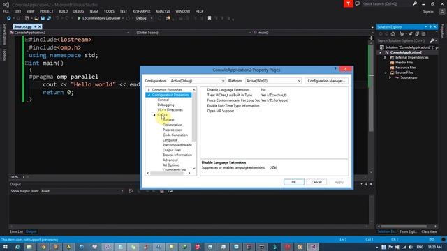 Enable OpenMP in Visual Studio 2013 смотреть онлайн