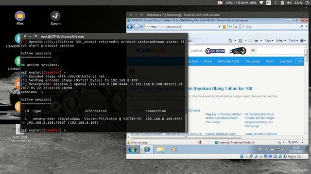 Exploit Windows using HTA Attack Method смотреть онлайн