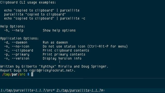 Parcellite, GTK+ clipboard manager смотреть онлайн