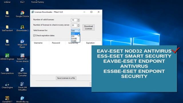 Licencias de Eset nod 32 Antivirus,Smart Security 2016 de por vida смотреть онлайн