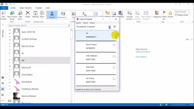 How to import and export contacts from Microsoft Outlook смотреть онлайн