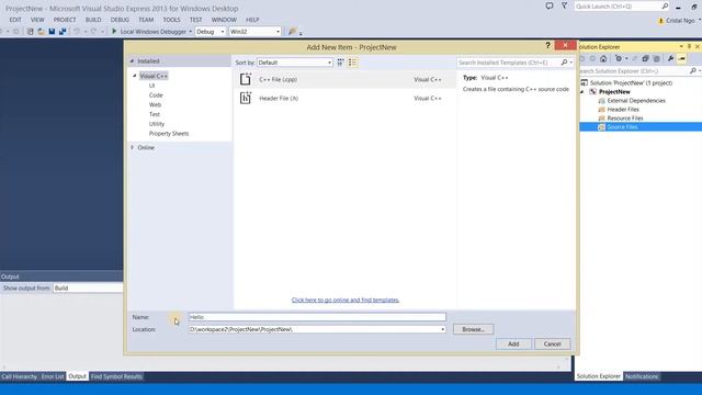 Create an Empty C Project in Visual Studio Express 2013 смотреть онлайн