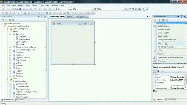 The Solution Explorer