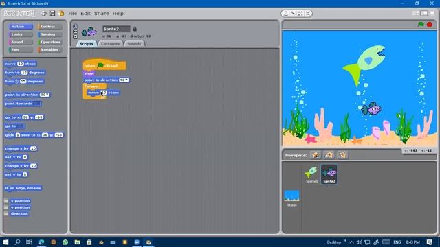 how to make game in scratch 1.4 version смотреть онлайн