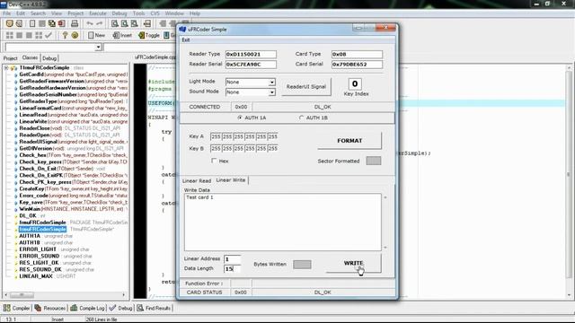 RFID NFC and Mifare programming - Borland C++ (Windows) source code examples Simple for uFRCoder смотреть онлайн