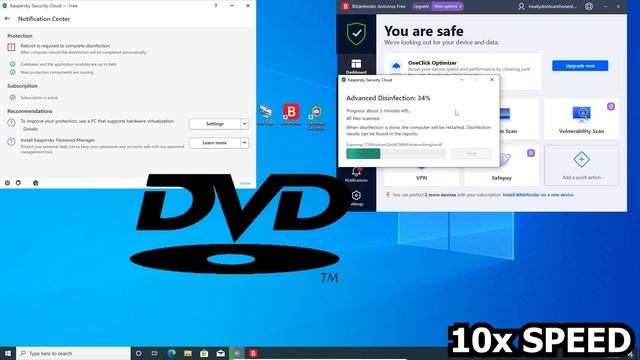 Kaspersky VS BitDefender Antivirus VS NoEscape Virus!