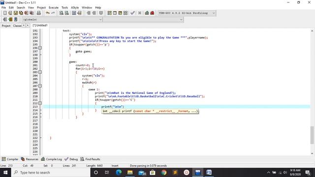 Make a Quiz-game using only C programming(Full Project on C) смотреть онлайн