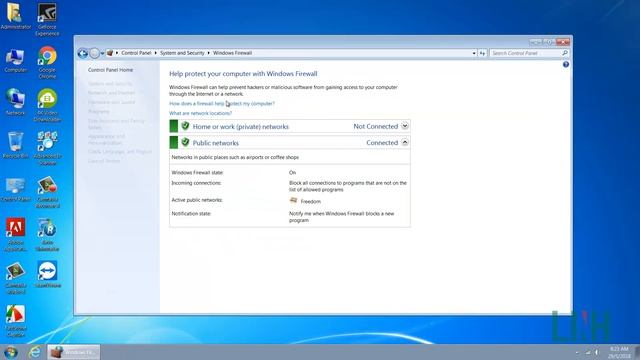 34 Kiểm tra tường lửa của Windows và bật ở chế độ turn on смотреть онлайн