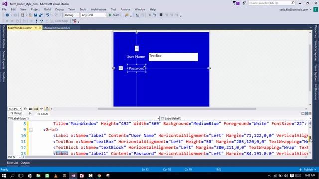 How to border style non || border no resize in WPF смотреть онлайн