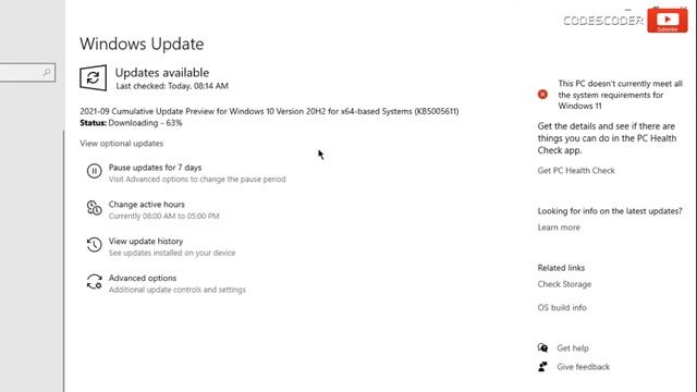 Windows 10 Update KB5005611 Version 21H1, 20H2 & 2004 Released With Fixes Major Bugs. смотреть онлайн