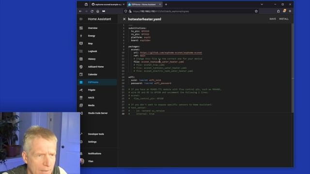Water Heater - Home Assistant - ESP-Home EcoNET