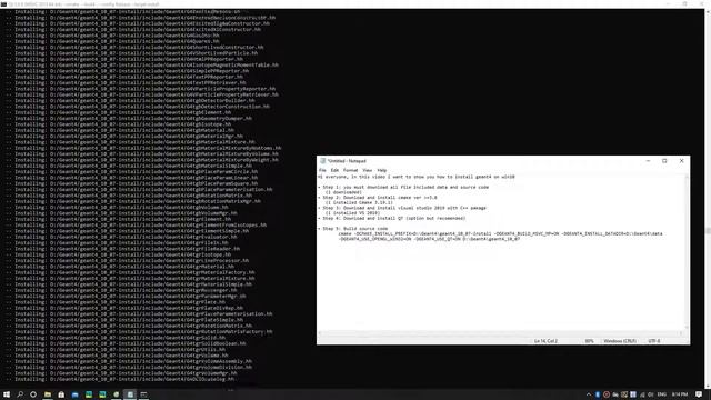 How to install Geant4 10.07 on Win10 with Qt library смотреть онлайн