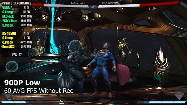 Injustice 2 | VEGA 7 OC RYZEN 5 4650G\4600G 16Gb Ram смотреть онлайн