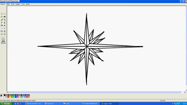 desenho de rosa-dos-ventos no paint do windows XP смотреть онлайн