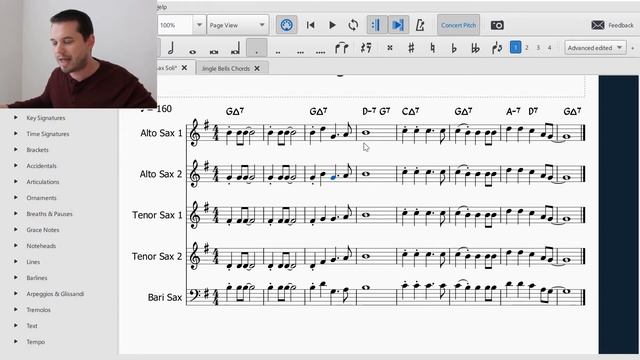 Jingle Bells Sax Soli - Block Voicing смотреть онлайн