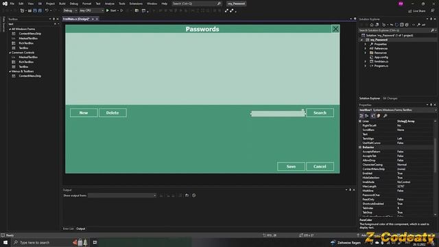 021 إنشاء الواجهة الأساسية C-Sharp Windows Forms | C-Sharp myPassword смотреть онлайн