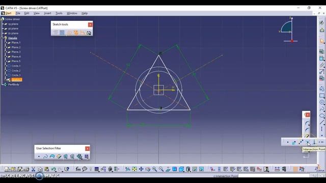 CATIA Screw Driver part-1 смотреть онлайн