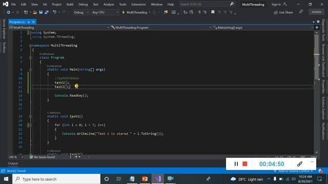 What is Multithreading in C# Why we need to multithreading with example смотреть онлайн