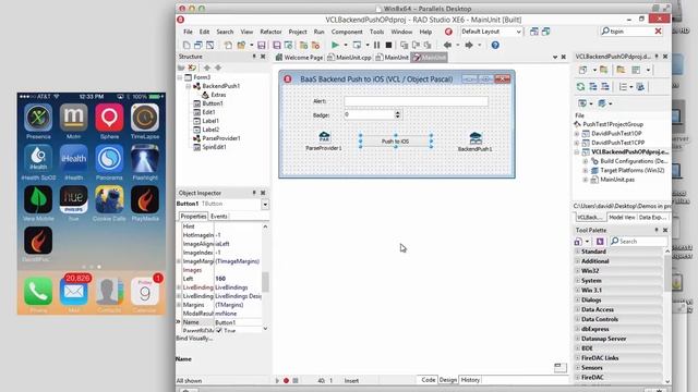Using Parse iOS BackEnd Push Notifications in your VCL Windows Desktop apps смотреть онлайн