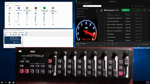 nanoKONTROL2 Windows Application Volume Control смотреть онлайн