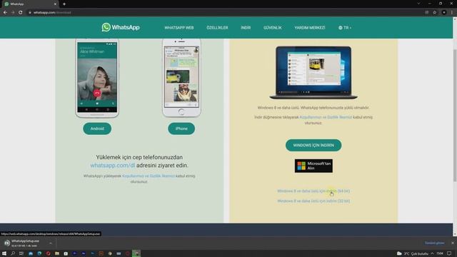 WHATSAPP BİLGİSAYARA NASIL İNDİRİLİR ? | 2022 смотреть онлайн