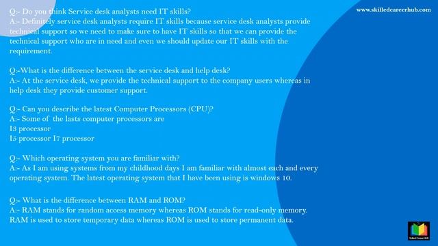 Service Desk Analyst Question & Answers Part 2 смотреть онлайн