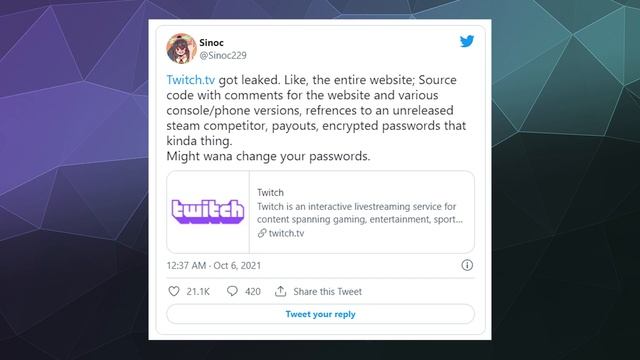 MASSIVE Twitch Data Breach - 125gb of Source Code Made Public смотреть онлайн
