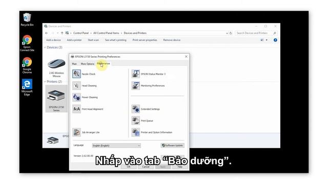 Epson EcoTalk Tập #2: Hướng dẫn kiểm tra và vệ sinh đầu in смотреть онлайн