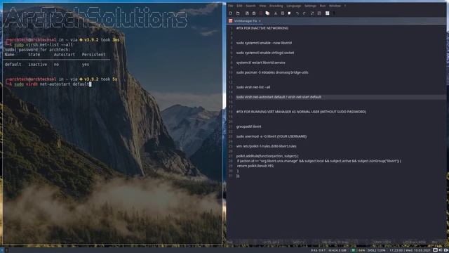 Virt-Manager network Issue : [SOLVED] смотреть онлайн