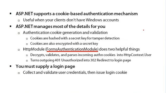 11 Forms authentication смотреть онлайн