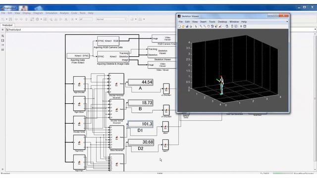 Gesture Controlled Robotic Arm Using Kinect Matlab Simulink & Arduino #MATLABHW2k16 смотреть онлайн