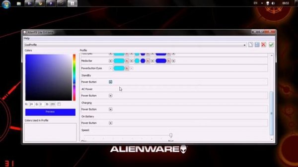 AlienFX Lite for Linux and Windows
