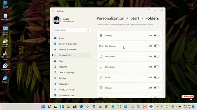 How to add more Icons just near to Power Button Icon in Windows 11 Start Menu ? смотреть онлайн