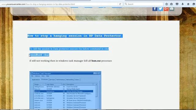 How to stop a hanging session in HP Data Protector смотреть онлайн
