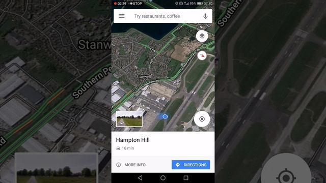 Gulf air aeroplane landing in Heathrow Airport Google Map Screen Recording смотреть онлайн