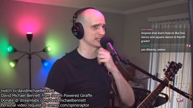April 6, 2020 - David Bennett From Steam Powered Giraffe Plays Acoustic Songs! смотреть онлайн