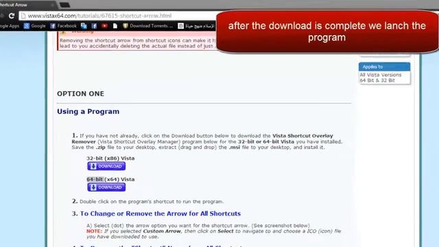 How To Remove Shortcut Arrow In Windows 7 смотреть онлайн