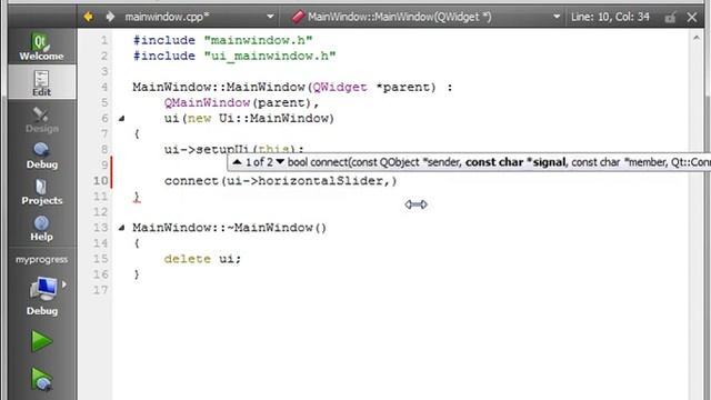 C++ Qt 4 - Signals and Slots смотреть онлайн