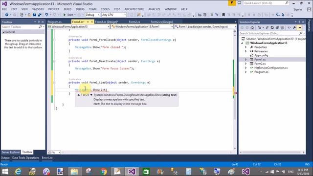 Windows Form Events tutorial part 5 смотреть онлайн