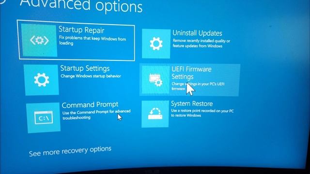 Windows 10 11 Advanced boot options Troubleshoot Advanced options menu смотреть онлайн