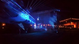 Лазерное шоу на футбольном поле в LES Art Resort