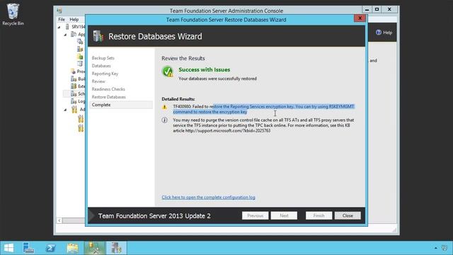 Microsoft Team Foundation Server 2013: Recover a Failed Database Tier смотреть онлайн