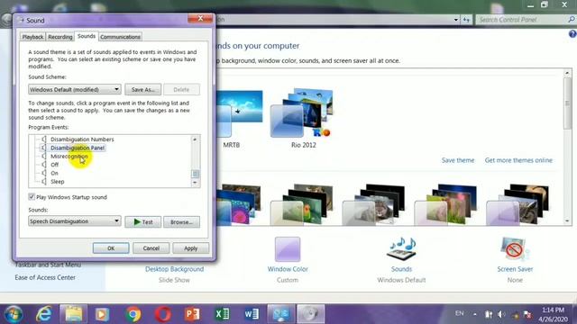11- Lecture #11 - Change Desktop Backgrounds, Windows Color, Sounds and Screen Saver. смотреть онлайн