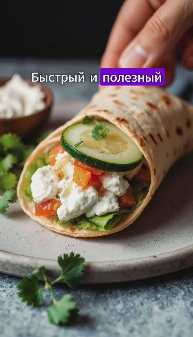 Ролл с огурцом, быстрый и полезный перекус