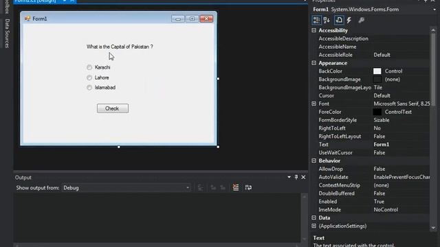 Quiz Game in C# Using Radio Buttons смотреть онлайн