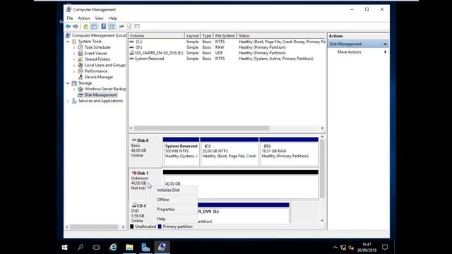 Windows Server 2016 Raid 1 смотреть онлайн