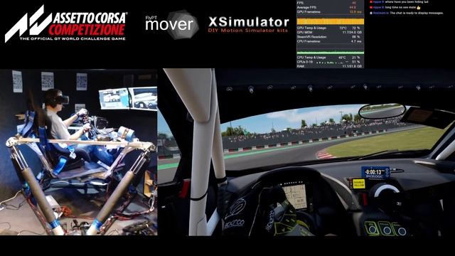 Assetto Corsa Competizione tinkering | 6DOF Motion Sim | VR Reverb G2 смотреть онлайн