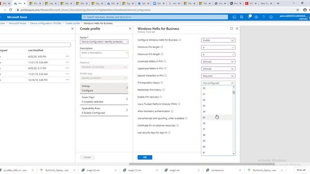 Identity Protection policy for Windows Hello for Business in Intune смотреть онлайн
